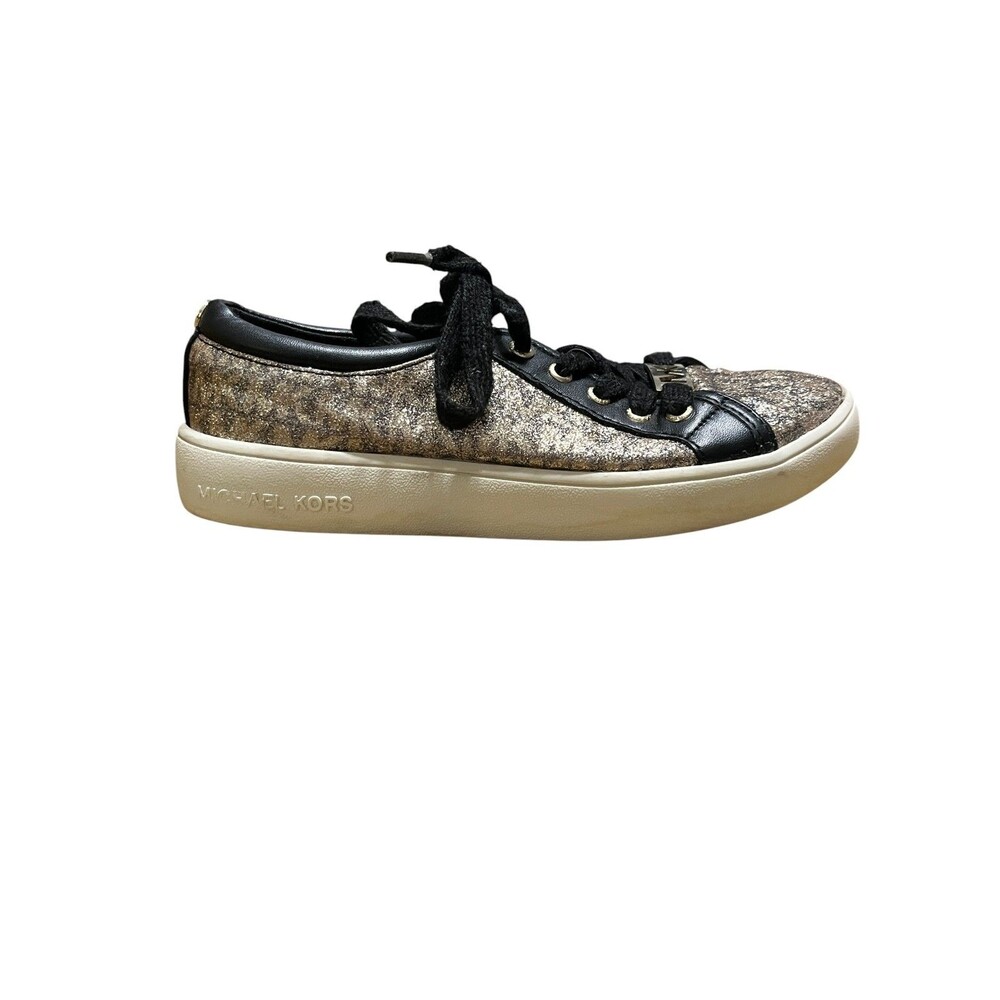 Michael Kors Jem Miracle Glitter Logo Sneakers in Black Girl's 13 Fall Christmas